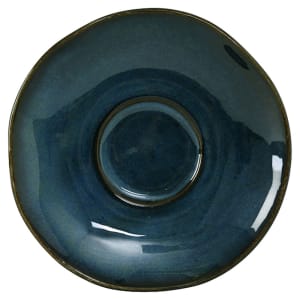 424-GAN084 6 3/8" Round Ceramic Saucer - Night Sky