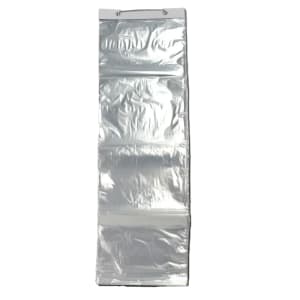 909-P8F09283BGW Bottom Gusset Food Storage Bag w/ Wicket Dispenser - 28 1/2" x 9", Poly