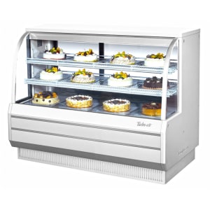 083-TCGB60WN 60 1/2" Full Service Bakery Display Case w/ Curved Glass - (3) Levels, 115v