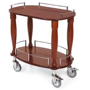 121-70010 Oval Dessert Cart w/ Multi-Tiered Design