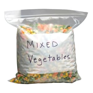 909-1GALFR 1 gal Seal Top Freezer Bag w/ Write On Block - 11" x 10 9/16", Poly