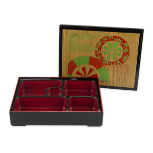 284-00219 Bento Box w/ (5) Compartments & Cover