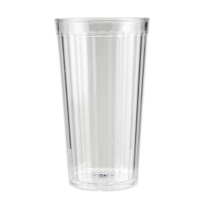 284-8823CL 22 oz Clear Textured Plastic Tumbler