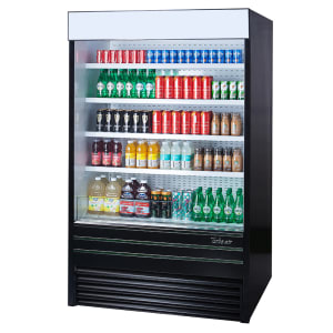 083-TOM48EBN 48" Vertical Open Air Cooler w/ (5) Levels, 115v