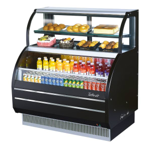 083-TOMW40SBN 38 7/8" Horizontal Open Air Cooler w/ (4) Levels, 115v