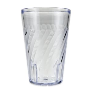 284-22161CL 16 oz Clear Textured Plastic Tumbler
