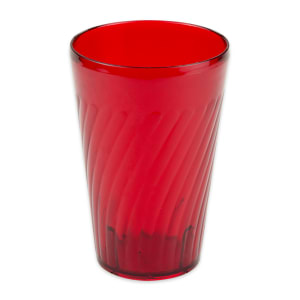 284-22241R 24 oz Red Textured Plastic Tumbler