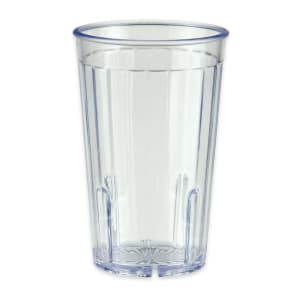 284-88081CL 8 oz Clear Textured Plastic Tumbler
