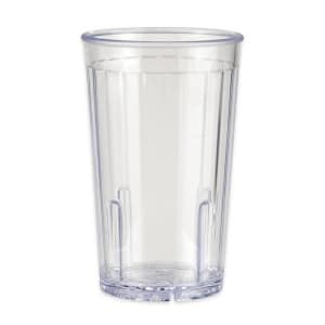 284-88101CL 10 oz Clear Textured Plastic Tumbler