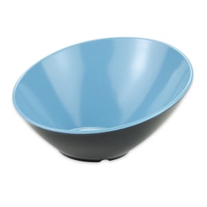 284-B788BLBK 16 oz Round Melamine Dessert Bowl, Blue/Black