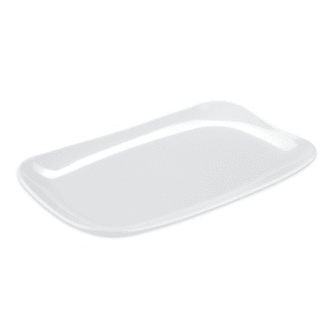 284-CS6105W 13" x 7 4/5" Rectangular Siciliano Platter - Melamine, White