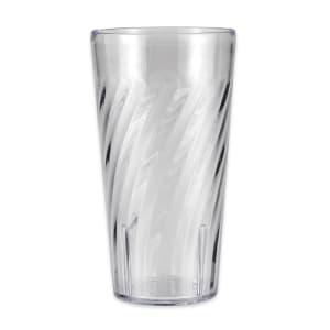 284-22211CL 20 oz Clear Textured Plastic Tumbler