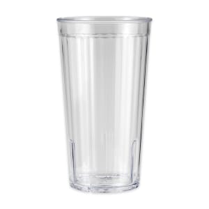 284-88221CL 22 oz Clear Textured Plastic Tumbler