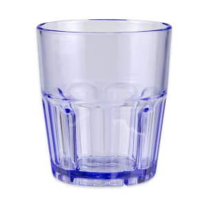 284-99121BL 12 oz Blue Plastic Double Rocks Tumbler