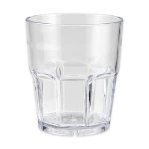 284-99121CL 12 oz Clear Plastic Double Rocks Tumbler
