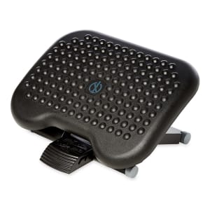 007-FG4653 Adjustable Tilting Footrest - Plastic, Charcoal