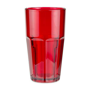 284-99161R 16 oz Red Plastic Tumbler