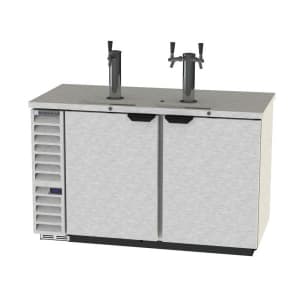 118-DD58HC1CS 59" Kegerator Beer Dispenser w/ (3) Keg Capacity - (2) Column, Stainless, 115v