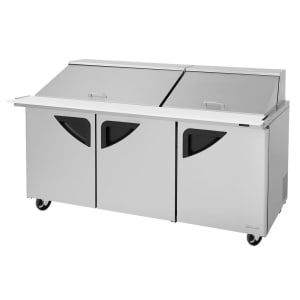083-TST72SD30NSL 72 5/8" Super Deluxe Mega Top Sandwich/Salad Prep Table w/ Refrigerated Bas...
