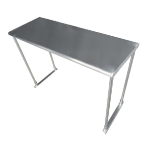009-ETS1860X Table Mount Overshelf - 60 1/4"L x 18"W x 14"H, 18 ga Stainless