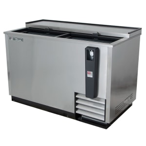 598-TD5018S 50" Forced Air Bottle Cooler - Holds (396) 12 oz Bottles, Lid Locks,115v