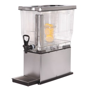 Cecilware Pro CBDT3SS Non-Insulated Cold Beverage Dispenser w/ (1) 3 gal Bowl, Clear