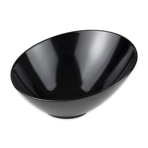 284-B789BK 1 1/10 qt Round Melamine Pasta Bowl, Black