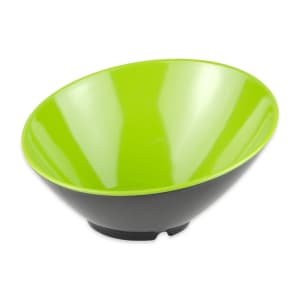 284-B792GBK 24 oz Round Melamine Pasta Bowl, Green/Black
