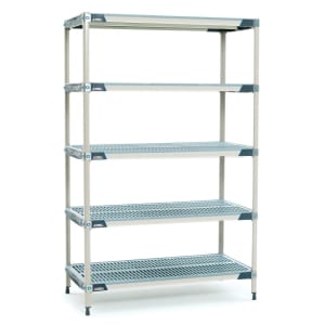 001-5X367GX3 MetroMax i® Polymer Louvered Shelf Kit - 60"L x 18"W x 74"H