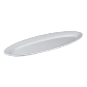 284-OP2280W 22 1/2" x 8" Oval Milano Platter - Melamine, White