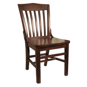 464-8235DWSWS Dining Chair w/ Vertical Slat Back - Dark Walnut