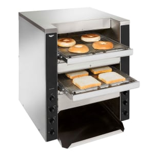 175-CT4220DUAL Conveyor Toaster - 1100 Slices/hr w/ 1 1/2" to 3" Product Opening, 220v/...