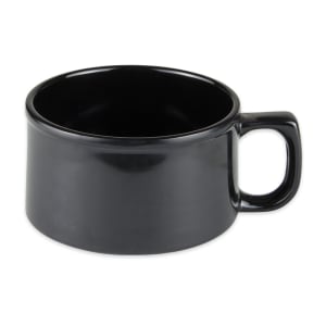 284-BF080BK 4" Round Soup Mug w/ 11 oz Capacity, Melamine, Black
