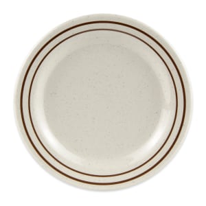 284-BF700U 7 1/2" Round Melamine Dessert Plate, Ironstone/Brown