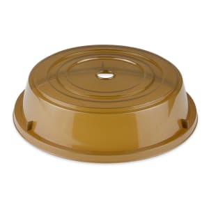284-CO101A Cover For 10 3/5" To 11 2/5" Round Plates, Amber Polypropylene