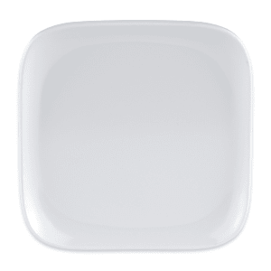 284-CS6114W 4" Square Melamine Bread Plate, White