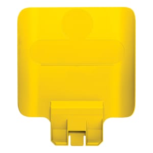 007-2007907 Billboard for Slim Jim® 23 gal Recycling Station Containers - 11 3/4" x 14 1/4", Plastic, Yellow