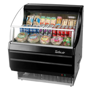 083-TOM30SBN 28" Horizontal Open Air Cooler w/ (3) Levels, 115v