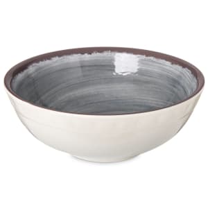 028-5400518 17 oz Round Melamine Serving Bowl, Gray