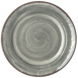 028-5400718 7" Round Melamine Bread & Butter Plate, Gray