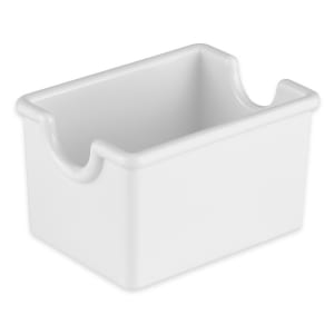 284-SC66W Rectangular Sugar Caddy - Plastic, White