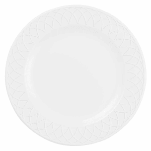 893-APREEP581 10 1/2" Round Alchemy® Jardin Plate - Ceramic, White