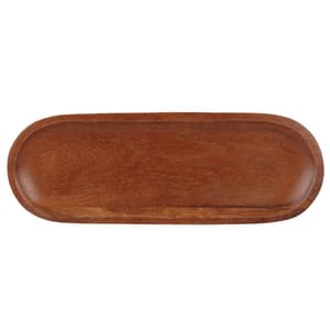 893-ZCAWSMBD1 Oval Alchemy® Buffet Plate - 11 1/2" x 4", Wood