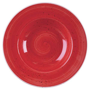 893-SBRSVWBL1 16 1/2 oz Round Stonecast Bowl - Ceramic, Berry Red