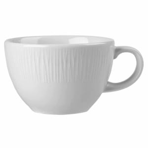 893-WHBALT81 8 oz Bamboo Tea Cup - Ceramic, White