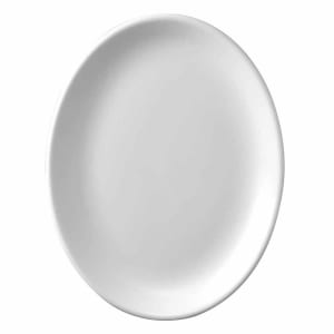 893-WHD121 12" Oval Churchill Super Vit Platter - Ceramic, White