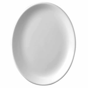 893-WHD131 13 1/4" Oval Churchill Super Vit Platter - Ceramic, White
