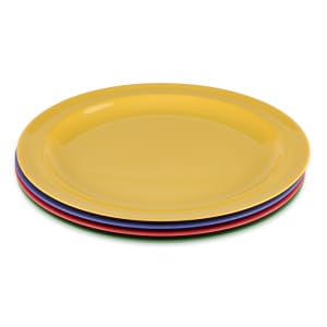 284-DP910MIX 10" Round Melamine Dinner Plate, Assorted Colors