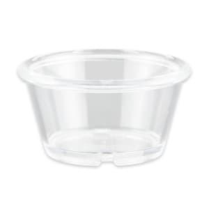 284-ER025CL 2 1/2 oz Plain Ramekin, Plastic, Clear