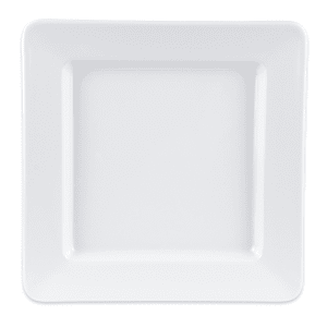 284-ML12W 12" Square Melamine Dinner Plate, White